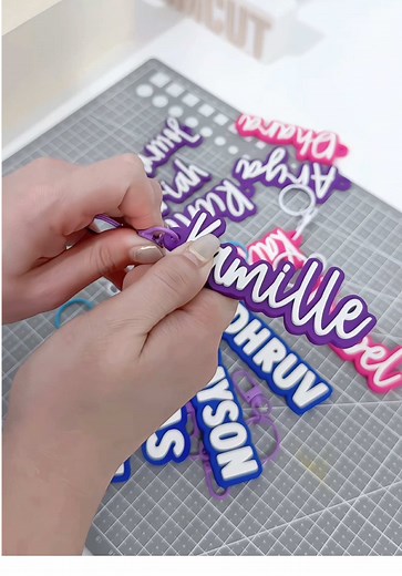 Make Custom 3D Name Keychains: ASMR Tutorial