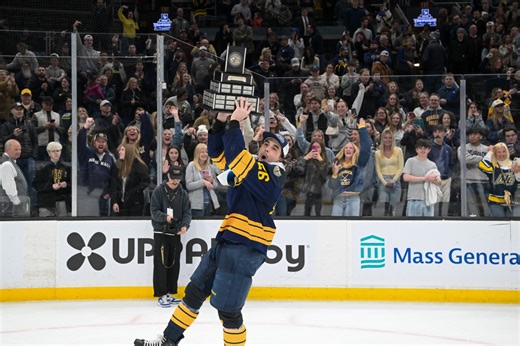 Michael Emerson reunites with UND as Merrimack's run reaches NCAA tournament