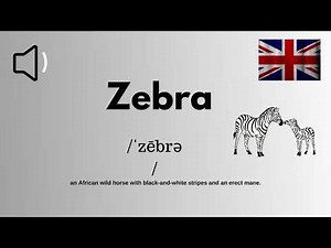how to pronounce Zebra (Correctly)-British Accent