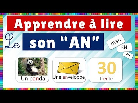 Learn to read in French - sound (an)