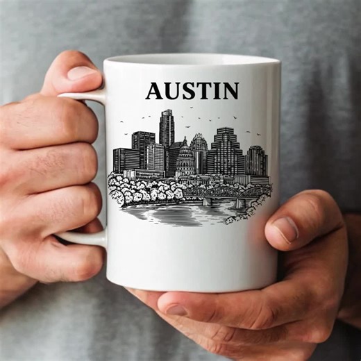Austin TX Cityscape SVG, Downtown Skyline Landmark Vector for Cricut and Silhouette - Etsy