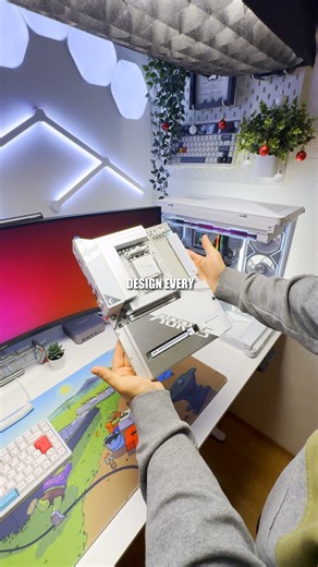 AORUS on Instagram: "Before Christmas, check out our THE STEALTH REVOLUTION partner @grigobyte completely transformed his PC build with X870 AORUS STEALTH ICE & @corsair FRAME 4500X WHITE.⚒️✨ 🤍 Hear the story behind the build: Want the cleanest stealth PC look? The GIGABYTE X870 AORUS STEALTH ICE completely transformed my build. Reverse connectors hide all cables in the back, everything is pure white, even the RAM slots. Clean, minimal, unreal. PCIe Gen5, DDR5, dual USB4, strong VRMs, Wi-Fi 7,