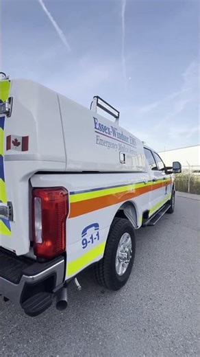 Essex-Windsor’s new emergency response vehicle is out in full force this cool morning! #rowland