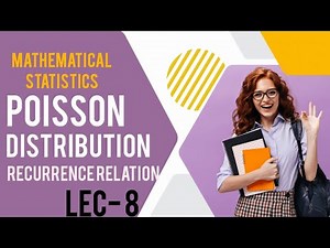 Recurrence relation of Poisson distribution | Poisson distribution | ‪@HigherMathemagic‬