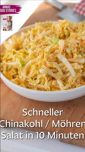 Knackiger Chinakohlsalat in 10 Minuten 🥗 - leichte Beilage zum Mittag- oder Abendessen
