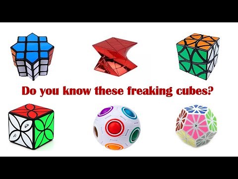 All types of Rubik's cubes and their names
