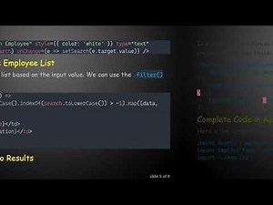 How to Implement a Simple, Dynamic Employee Search in React