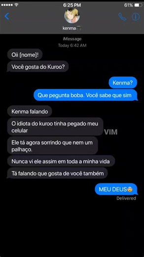 Pedidos de Haikyuu com Kenma e Kuroo