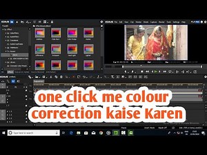 how to colour correction one click in edius tutorial