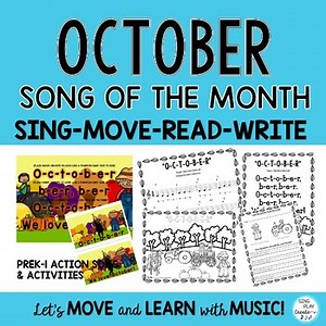 October Song of the Month: “O-C-T-O-B-E-R”, Morning Meeting, Circle Time