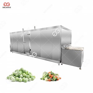 [Hot Item] Energy Saving IQF Tunnel Freezer IQF Vegetables Production Processing Line Frozen Pea Green Beans Production Line