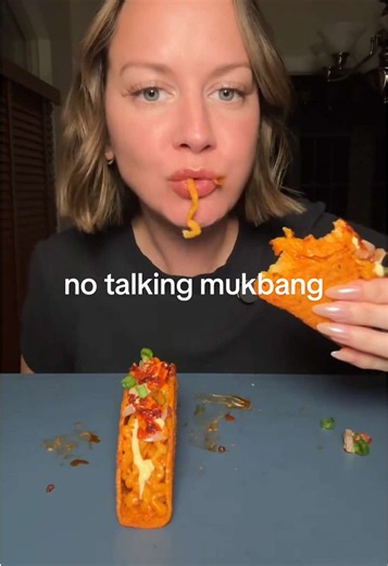 Buldak Tacos Mukbang No Talking | First Bite Awkward ASMR