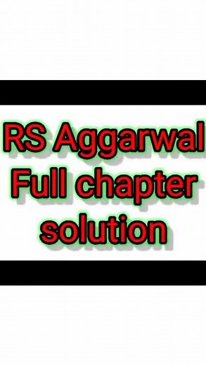 class 9 Rs Aggarwal solution//RS Aggarwal solution class 9//class 9 maths//
