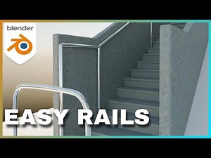 Blender Quick Tip: How to Create a Stylish Handrail in 30 Seconds