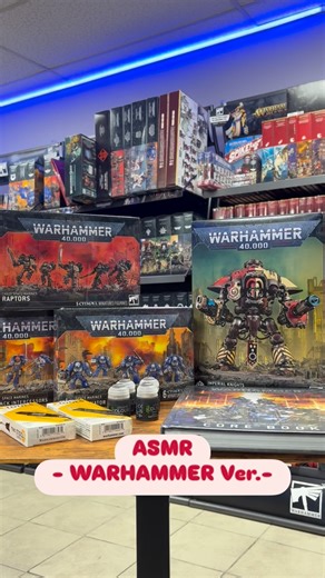 GUNNZO Store on Instagram: "ASMR - WARHAMMER Ver.-🙌✨ Today’s arrivals are now on display! ☑︎Warhammer 40000: Imperial Knights: Knight Questoris ☑︎Warhammer 40000: Sigmar: Space Marines: Terminator Squad ☑︎Warhammer 40000: Chaos Space Marines: Raptors ☑︎Warhammer 40000: Space Marine: Assault Intercessors With Jump Packs ☑︎Warhammer 40000: Core Book ☑︎Citadel Shade: Agrax Earthshade 18ml ☑︎Citadel Tools: Drill ☑︎Citadel Tools Mouldline Remover #warhammer #warhammer40k #spacemarine #citadel #gunnz