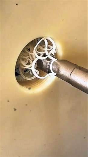 The internal threading process is carried out with precision to achieve the appropriate size#shorts