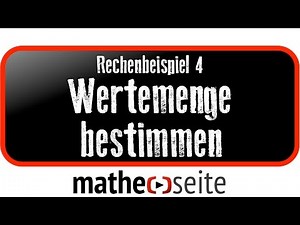 Wertebereich einer Funktion bestimmen, Beispiel 4 | A.11.06
