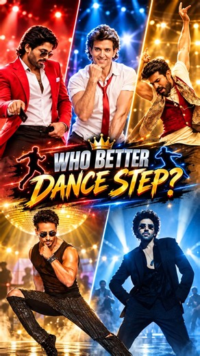 Indian Actors With 5 Dance Steps No One Can Copy। Hrithik Roshan😱#hrithikroshan#alluarjun#ramcharan