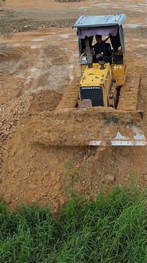 KUMATSU D31P Dozer Pushing Stone Land #KTS City #shorts4540