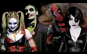 【个人汉化】小丑&哈莉·奎因VS死侍&多米诺【超能对决】【Super Power Beat Down】