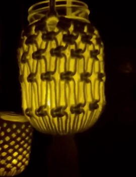 Mason Jar Macrame Lantern - Etsy