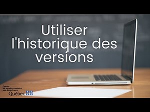 Utiliser l'historique des versions