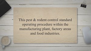 SOP on Pest & Rodent Control