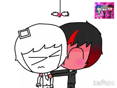 Printer And Computer Mistletoe Kiss | Speedpaint 🌿❤️