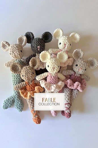 Brie Mouse + Mermaid Tail Mod CROCHET PATTERN (fable Collection) - Etsy