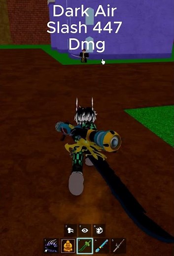 Blox Fruits Dark blade damage with moves.