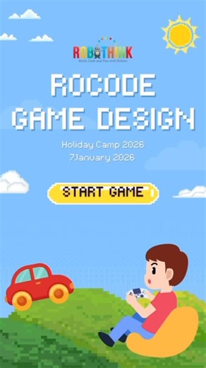 RoboThink Kluang on Instagram: "🎮🔥 RoCode Game Design Holiday Camp Highlights (10yo & Above) 🔥🎮 Our RoCode campers had an exciting time diving into game design and coding! 💻🧠 Students aged 10 years and above learned how to build their own games from scratch, using logic, creativity, and problem-solving skills to turn ideas into playable games. From planning game mechanics to coding and testing, this camp was all about learning by doing 🚀 Check out the highlights and see our young game dev