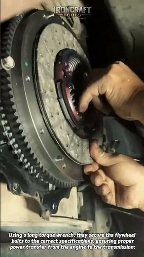 Flywheel Installation Under Car! #mechanic #cartips #autorepair