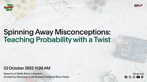 Sa halip na paikutin ng mga maling akala, tara’t paikutin natin ang tamang pag-unawa sa probability! Baka ito na ang hinihintay mong twist! 😁 Alamin kung paano natin mababali ang mga karaniwang maling akala sa probability sa pamamagitan ng mas makabuluhang, interaktibo, at nakatutuwang mga paraan ng pagtuturo. #GoTeacherGo #DZUP1602 #KasaliKa | DZUP