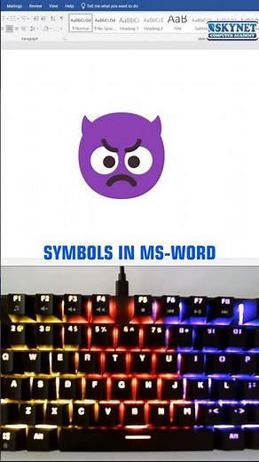 Angry Monster Symbols Shortcut Keys | Insert Symbols Quickly | Computer Tips & Tricks #shortcutkeys