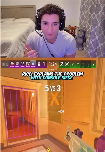 The problem with console siege #ricci #r6 #rainbowsixsiege #fyp | strike pack