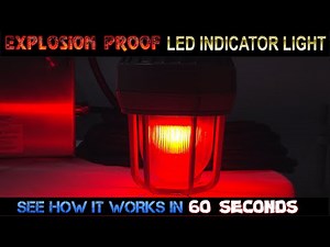 Explosion Proof Solar Powered LED Indicator Light Class I Division 1 IP67