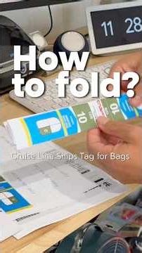 Don't Lose Your Bags! How to Fold Royal Caribbean Luggage Tags Watch This BEFORE You Print Luggage