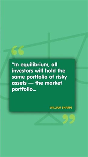 William Sharpe’s investing tip #investingtips