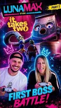 Husband vs Wife Take on the Hoover Boss! | It Takes Two Part 1 #baftagames #gamingshorts