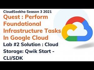 Cloud Storage Qwik Start - CLI/SDK Lab Solution | Cloud Storage Qwik Start Cli Sdk Lab Solution