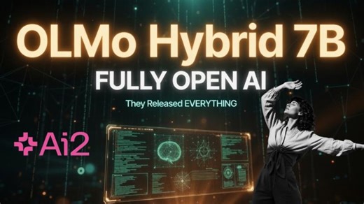 Olmo Hybrid 7B - The Most Open AI Model Just Got Smarter - Run Locally | Fahd Mirza