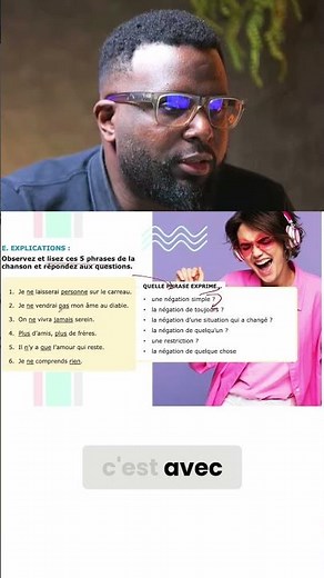Extrait de notre cours sur la négation en français. Je te montre comment enseigner la...