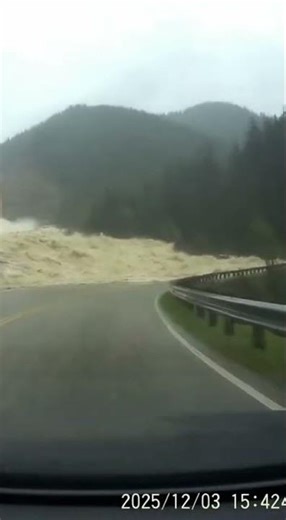 Flash Flood Nearly Swallows Car ⚠️😱 #shorts