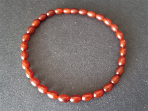Vintage Bakelite Beaded Necklace 1930s,cherry Amber Color, Screw Clasp, Art Deco Jewelry - Etsy