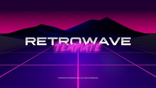 Retrowave Logo Reveal - Premiere Pro Templates | Motion Array