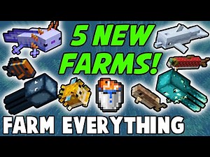 Great Auto Squid, Fish, Axolotl Farms! 1.18-1.21+ Minecraft