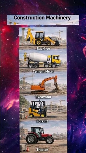Some construction machinary wohose names you needs to know urgently
