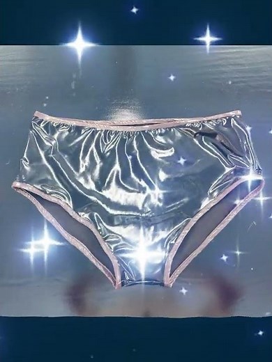 Plus Size Wetlook Shiny PVC Ladies Panties Sexy low Waist Underwear men vinyl gay Briefs