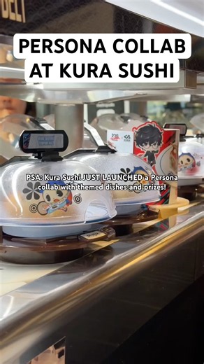 PERSONA-themed FOOD, PRIZES & MORE at Kura Revolving Sushi! (more details in description)
