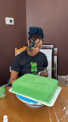Sarita Monique on Instagram: "Seahawks Cake for my nephew"
